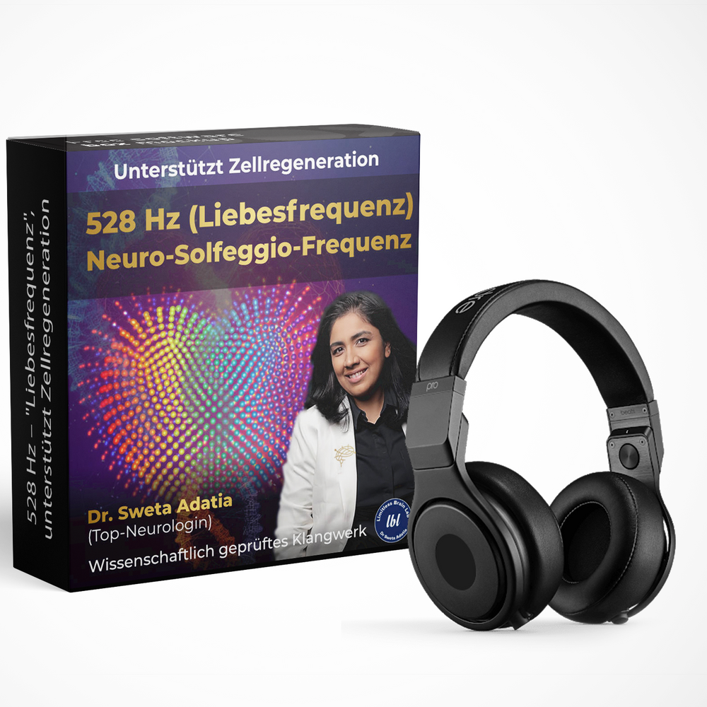 528 Hz Solfeggio-Frequenz – "Liebesfrequenz", unterstützt Zellregeneration